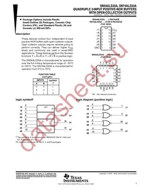 SN74ALS33ADRG4 datasheet  